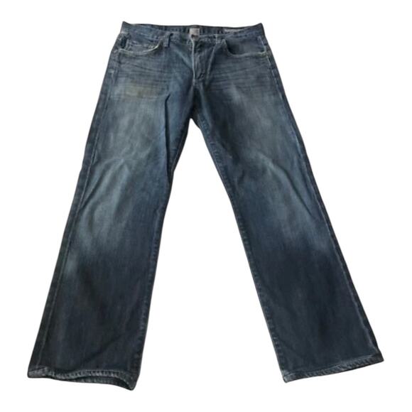 Citizens of Humanity Mens Jeans Size 32 Blue Sid Straight Leg Stretch Denim Jean - Picture 1 of 15